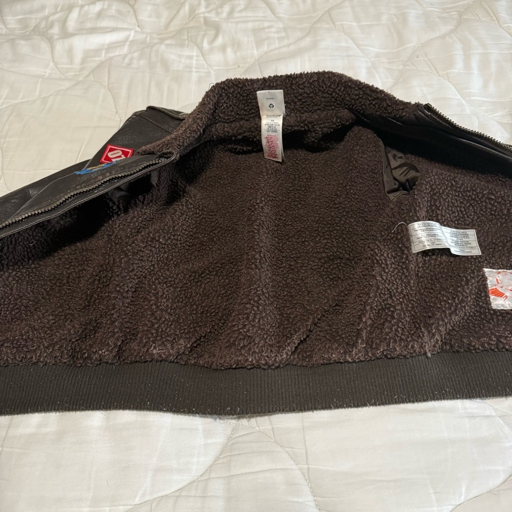 DISNEY Planes Brown Faux Leather Bomber - Picture 8 of 11